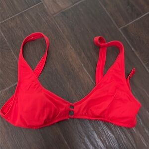 Red Women's Swim Top
